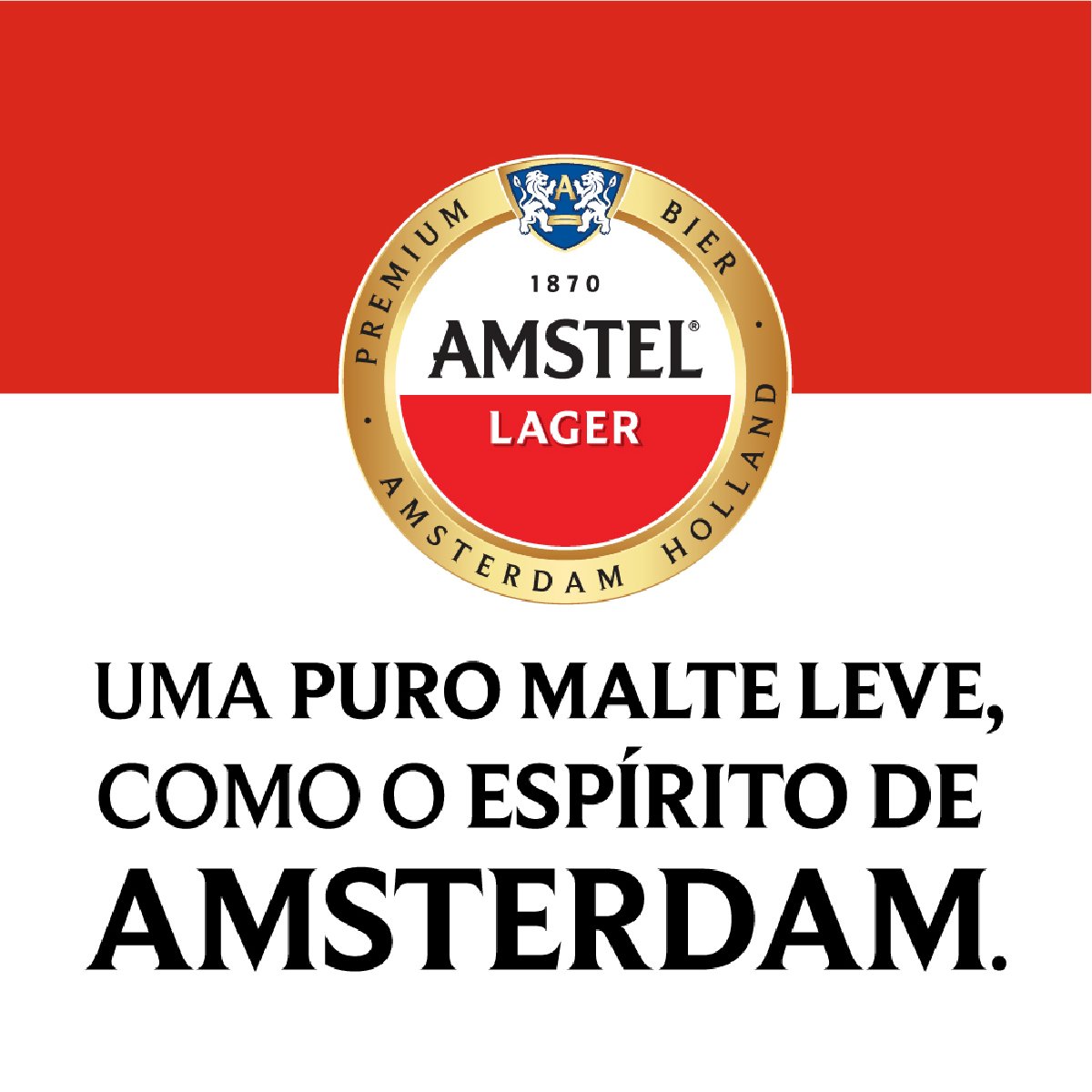 Cerveja AMSTEL Lager Lata 269ml - Pack com 12 latas