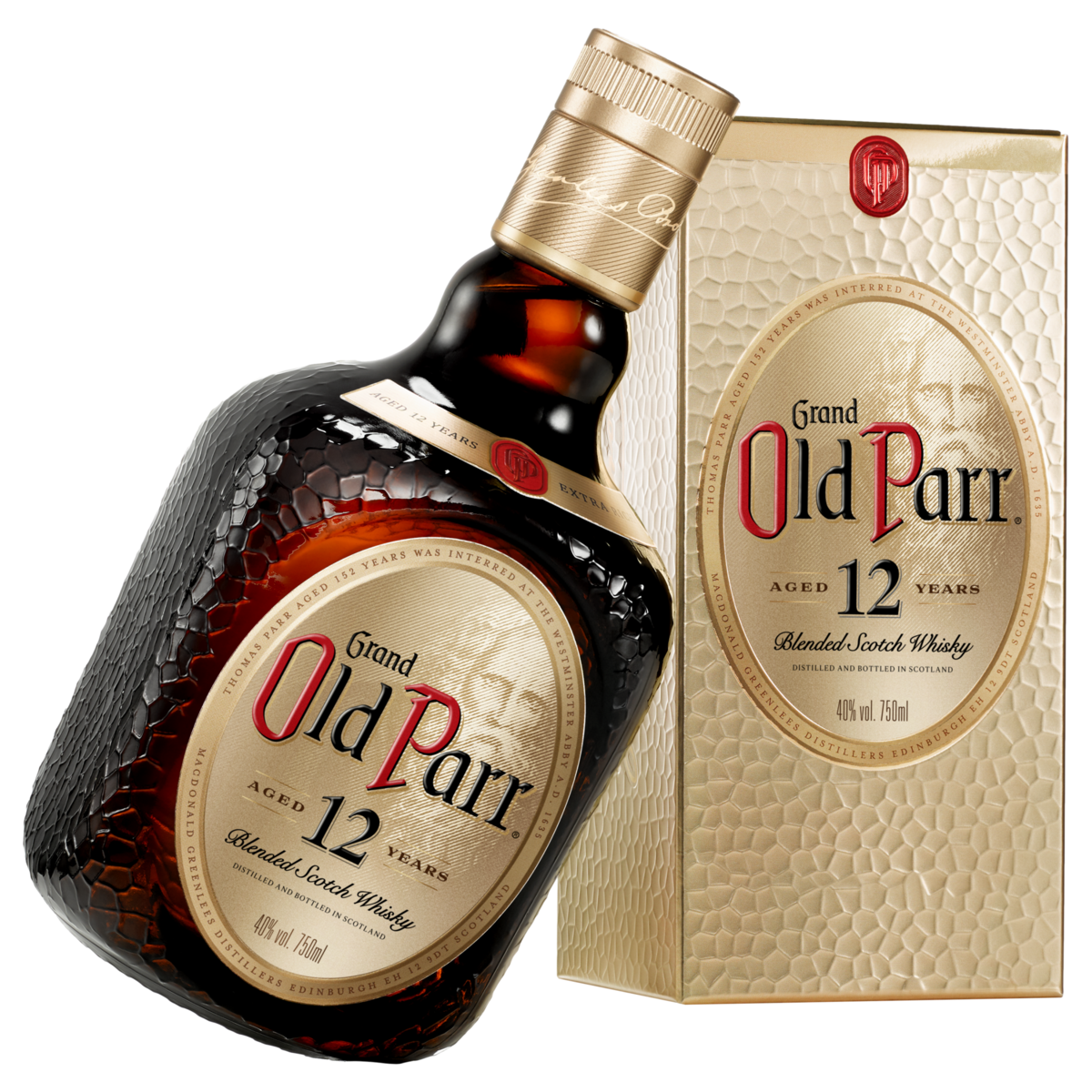 Whisky Escocês Blended 12 Anos Grand Old Parr Garrafa 750ml