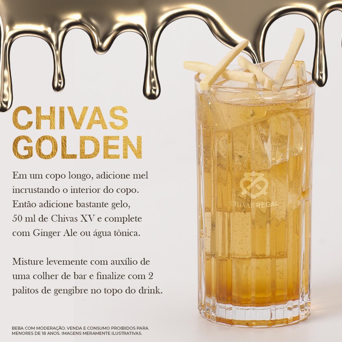 Whisky Escocês Blended Chivas Regal XV Garrafa 750ml