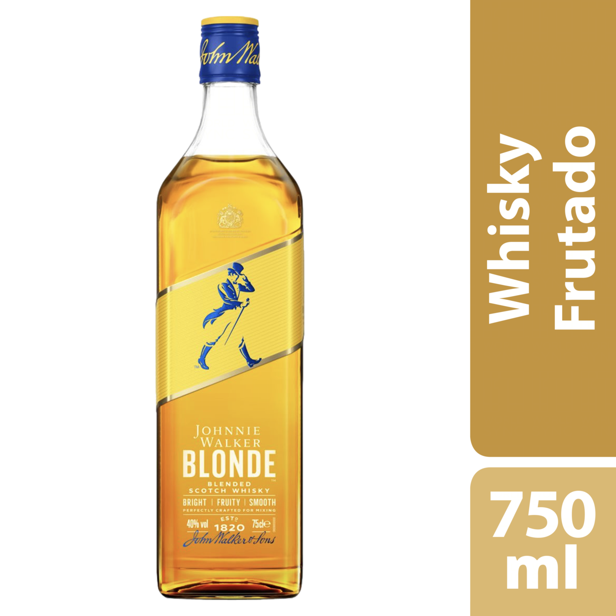 Whisky Escocês Blended Johnnie Walker Blonde Garrafa 750ml