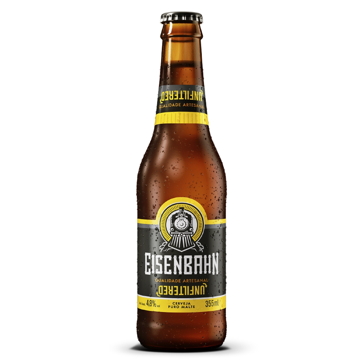 Cerveja Pilsen Puro Malte Unfiltered Eisenbahn Garrafa 355ml